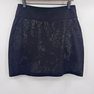 Krimson Klover Black Textured Skirt